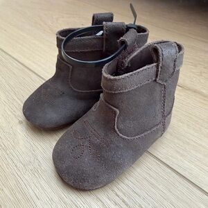 Ralph Lauren Brown Suede Baby Boots (Size 2)